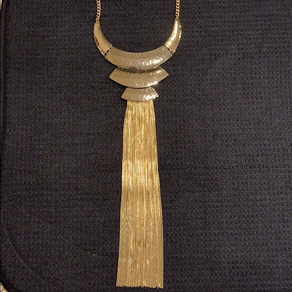 WHBM Gold Statement Necklace